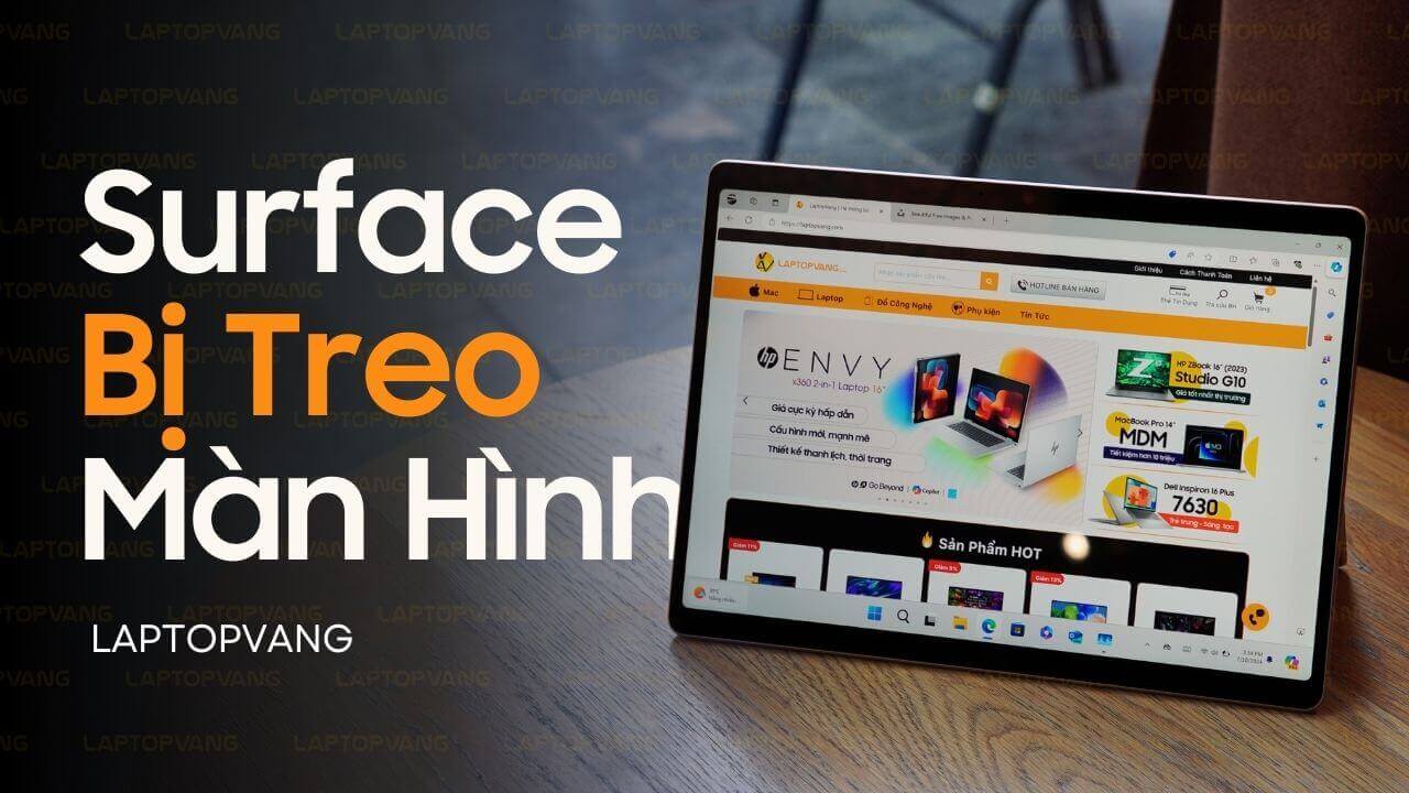 surface bị treo màn hình