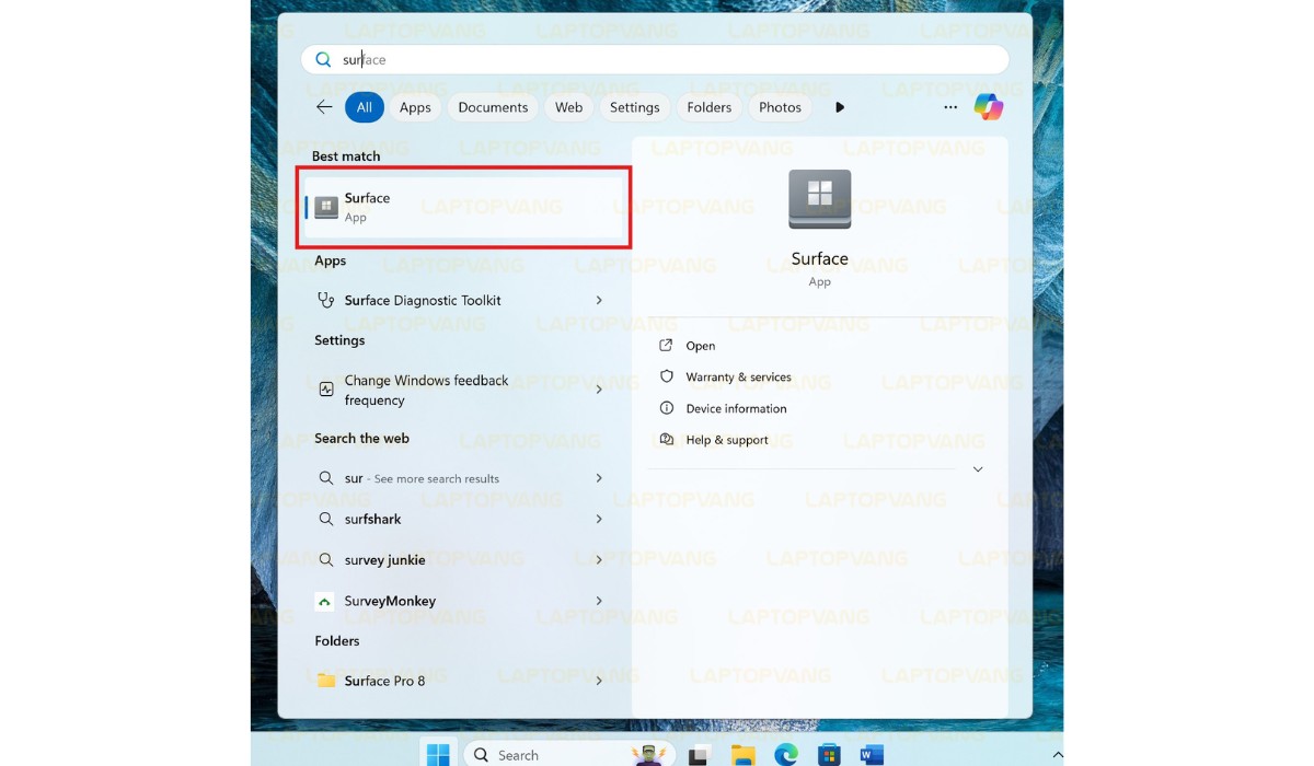 ứng dụng surface