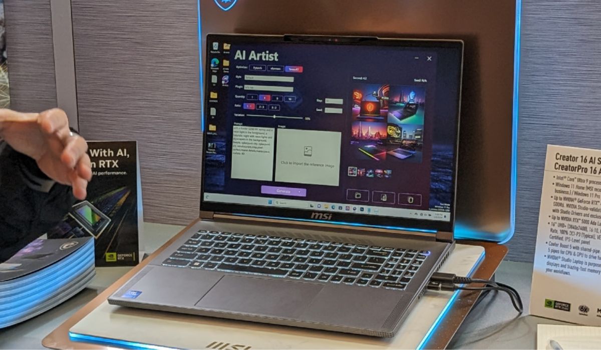 MSI Creator 16 AI Studio với ngoại hình đẹp mất