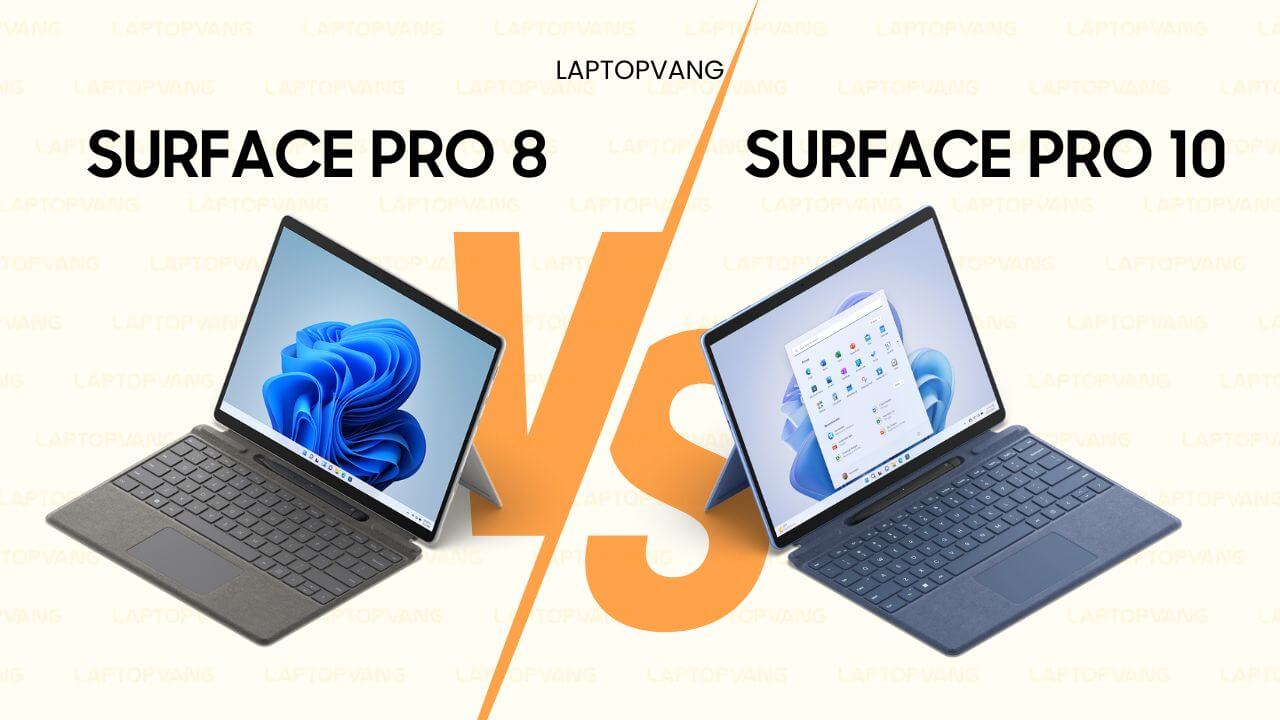 so sánh surface pro 8 và surface pro 10