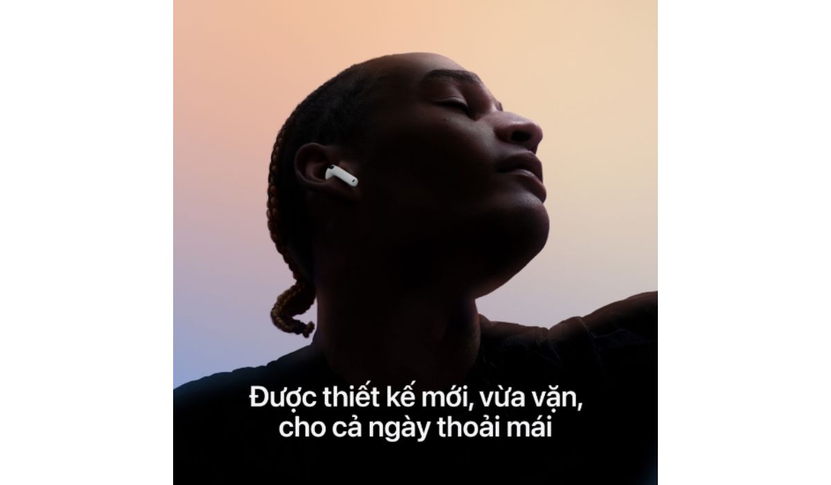 Thiết kế Airpods 4 tiện lợi