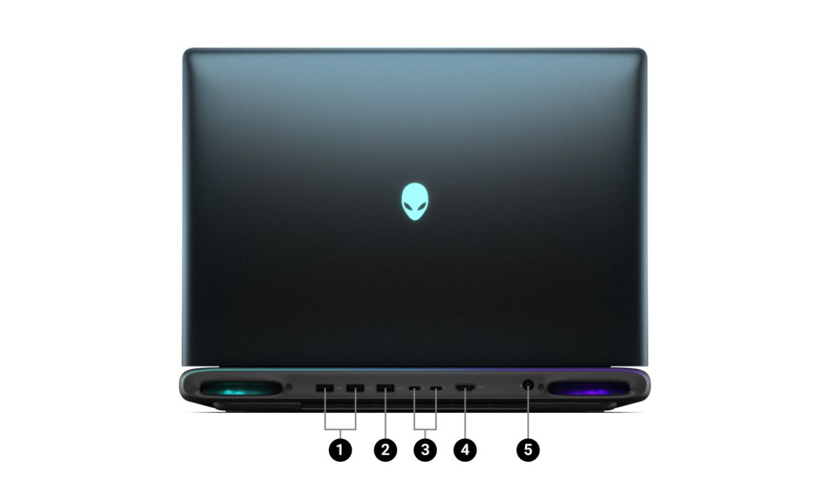 Cổng kết nối ở cạnh sau laptop