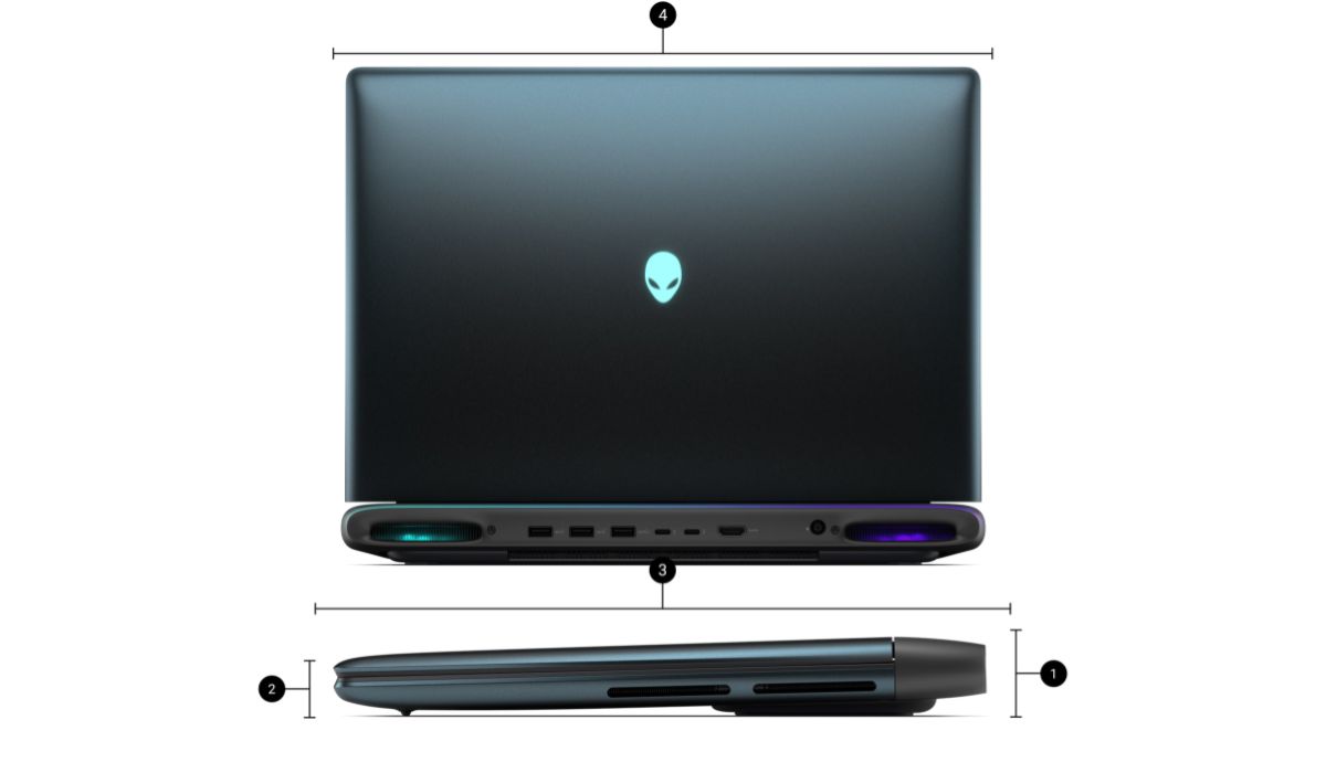 Kích thước của Alienware Area-51 AA16250