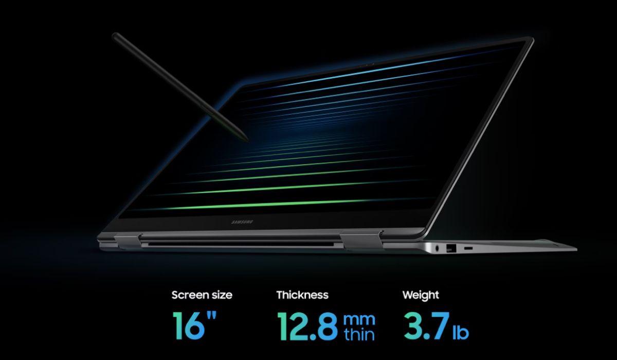 Thiết kế của Galaxy Book5 Pro 360 tinh tế và sang trọng
