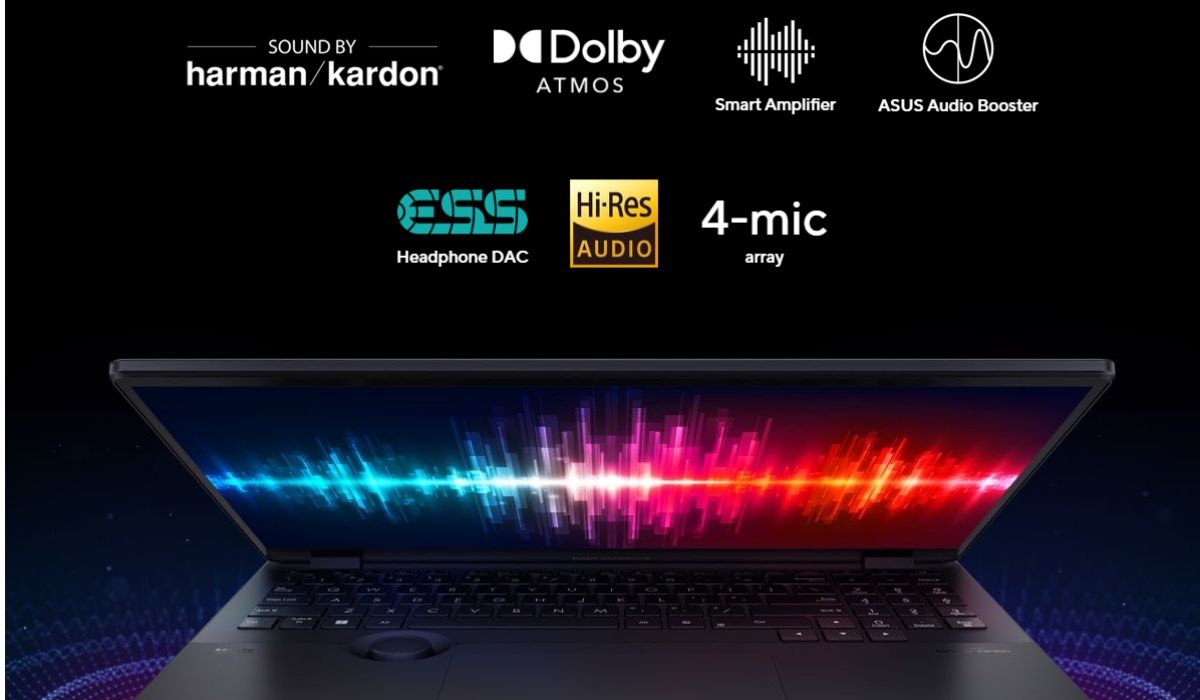 Asus Proart Studiobook 16 OLED mang lại hệ thống âm thanh sống động cho công việc và trải nghiệm giải trí