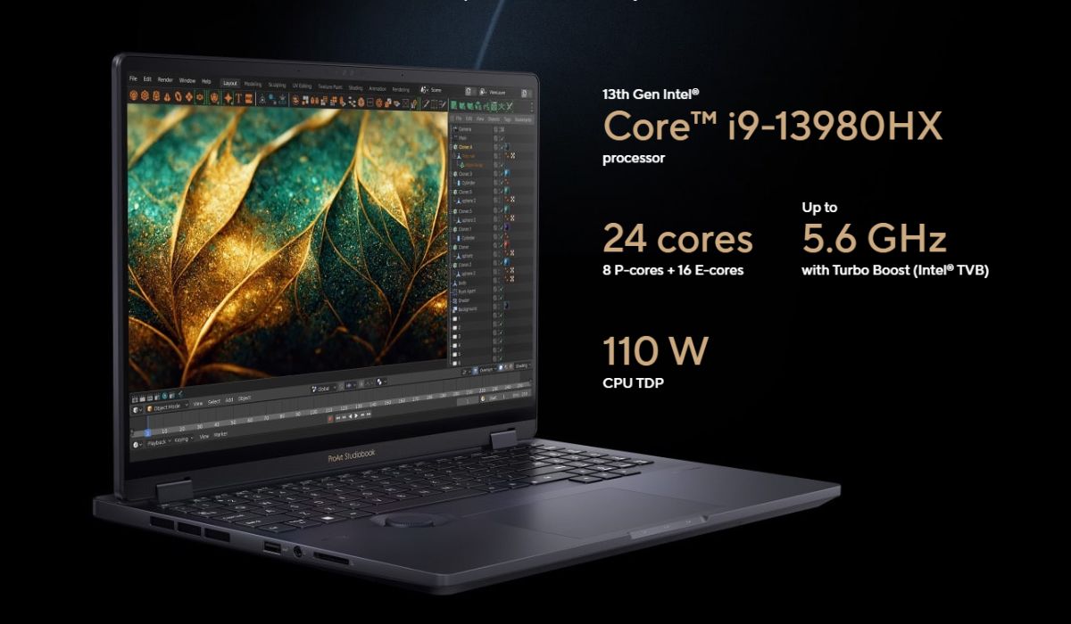 CPU mạnh mẽ mang lại khả năng làm việc hiệu suất cao