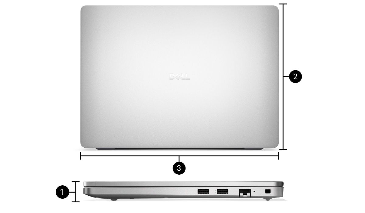 Kích thước của Dell Pro PC14250